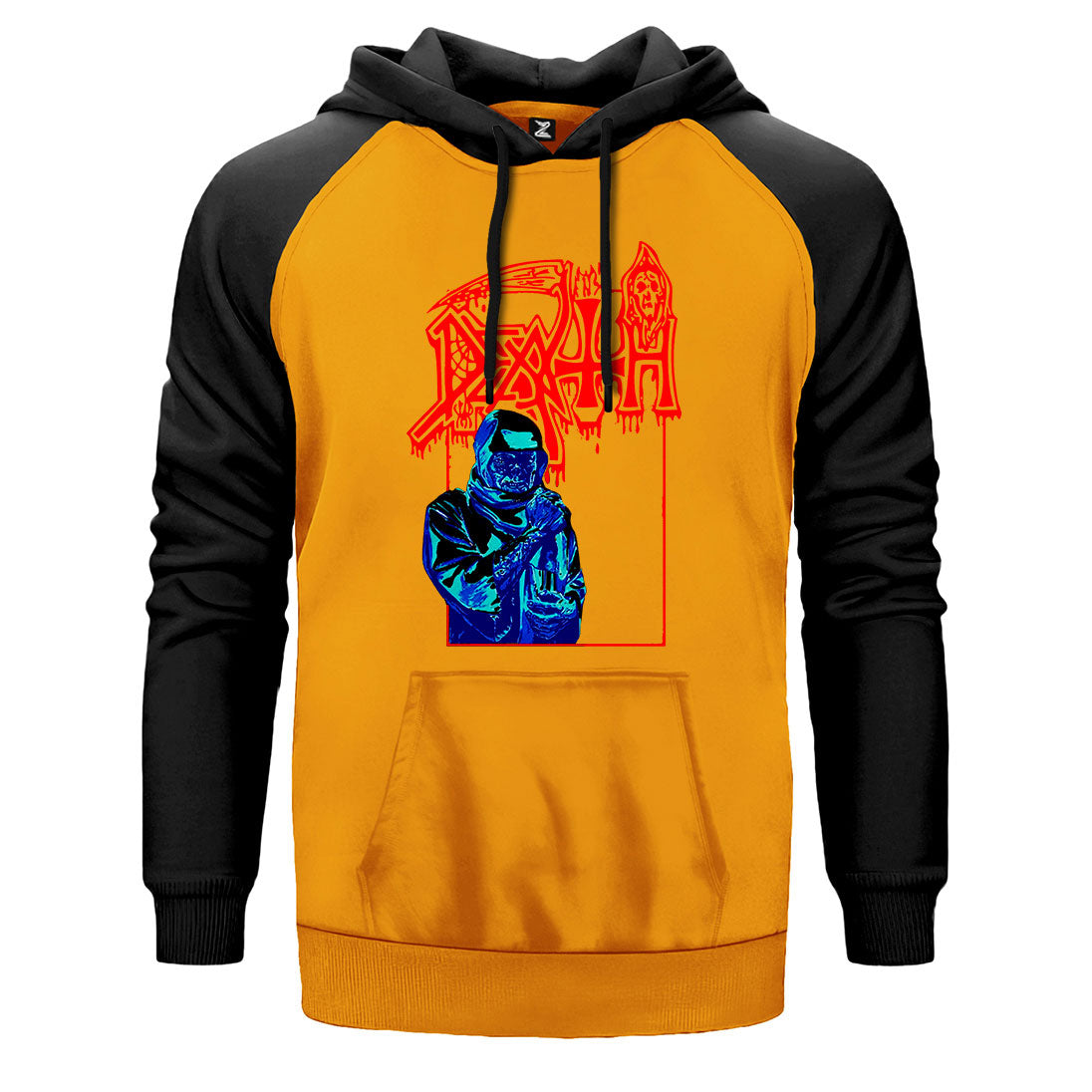 Death Lepros Çift Renk Reglan Kol Sweatshirt