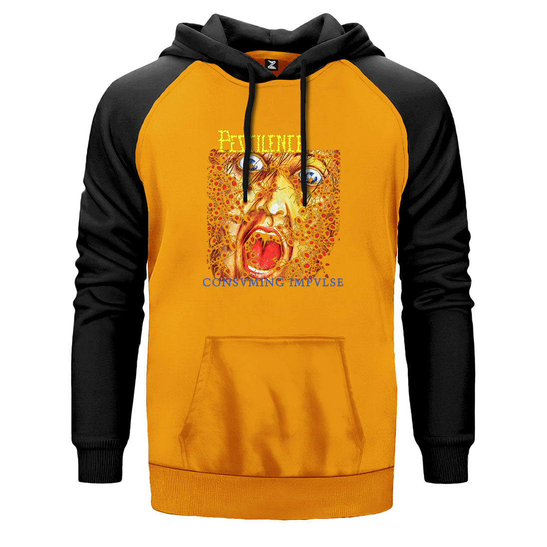 Pestilence Consuming İmpulse Çift Renk Reglan Kol Sweatshirt
