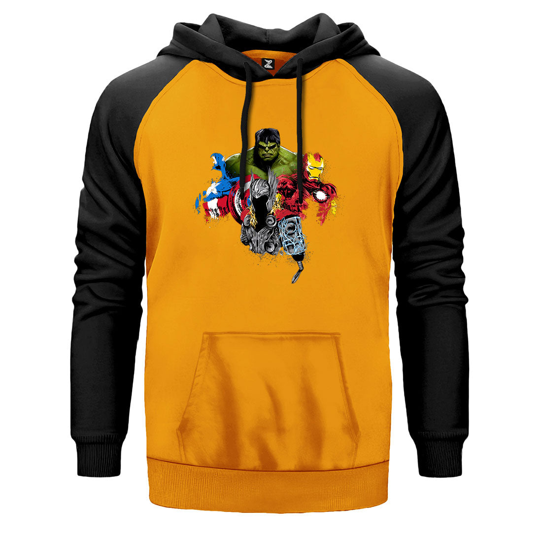 Avengers Boss Çift Renk Reglan Kol Sweatshirt