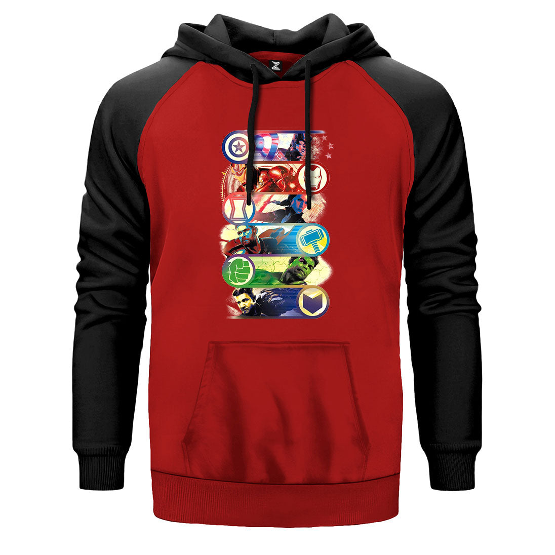 Marvel Heroes Çift Renk Reglan Kol Sweatshirt