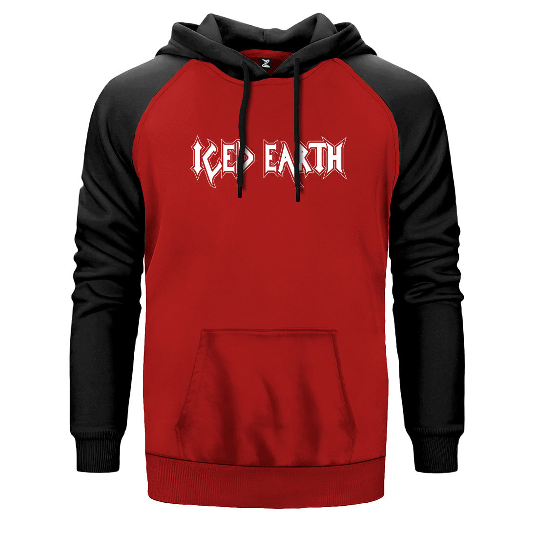 Iced Earth Logo Çift Renk Reglan Kol Sweatshirt
