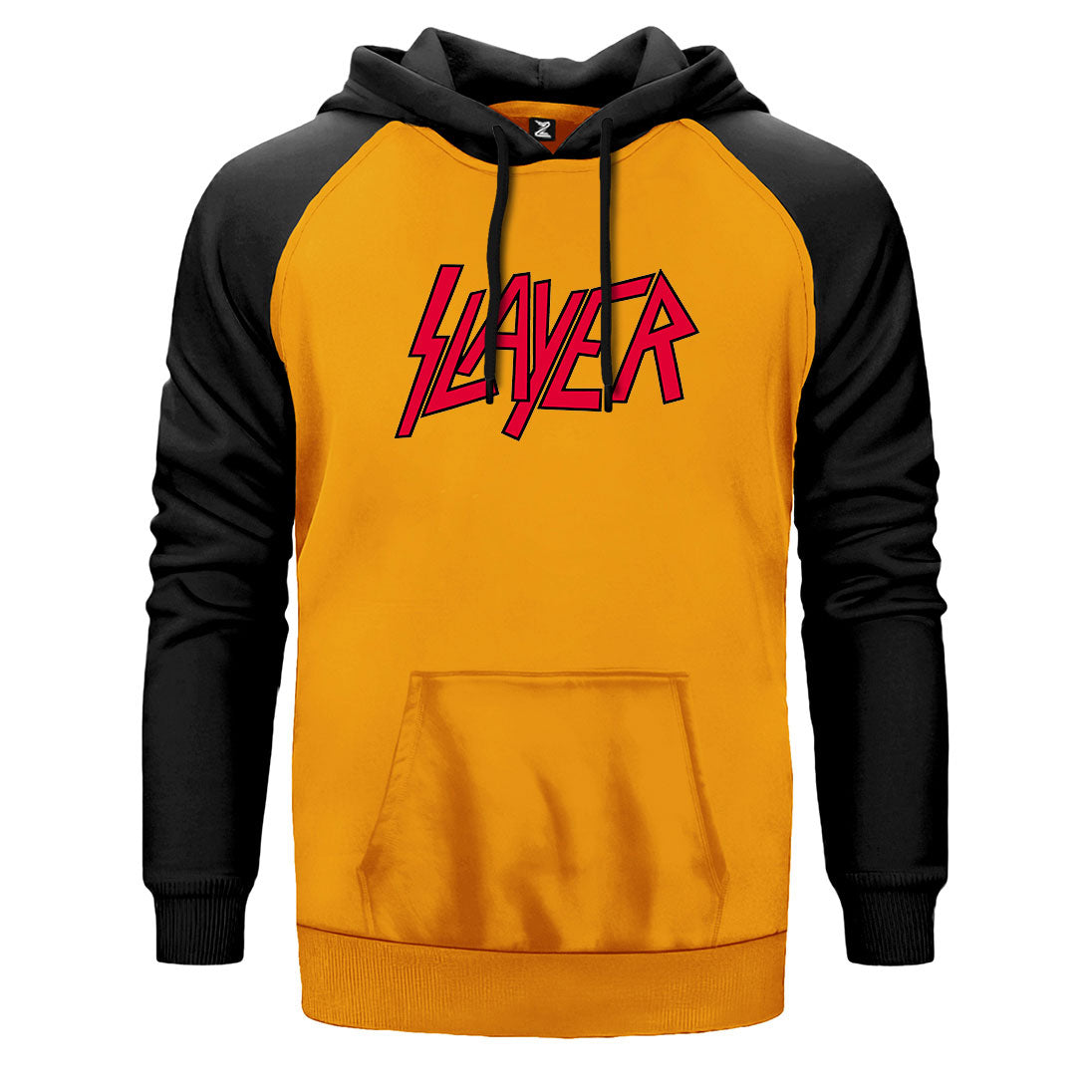 Slayer Logo Classic Çift Renk Reglan Kol Sweatshirt