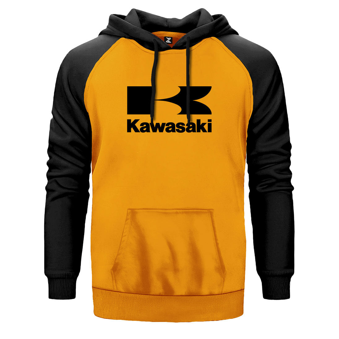 Kawasaki Logo Çift Renk Reglan Kol Sweatshirt