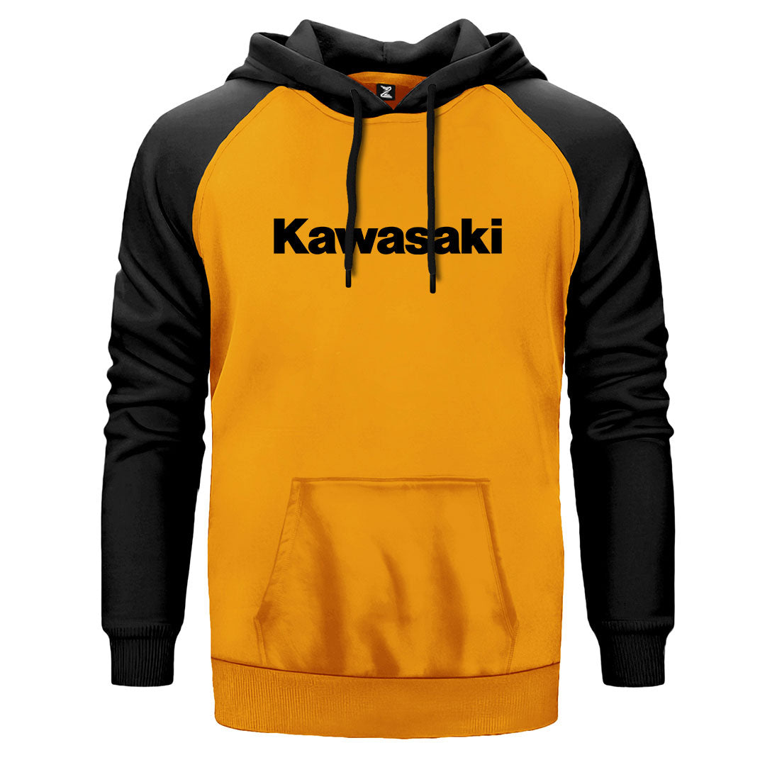 Kawasaki Logo Type Çift Renk Reglan Kol Sweatshirt