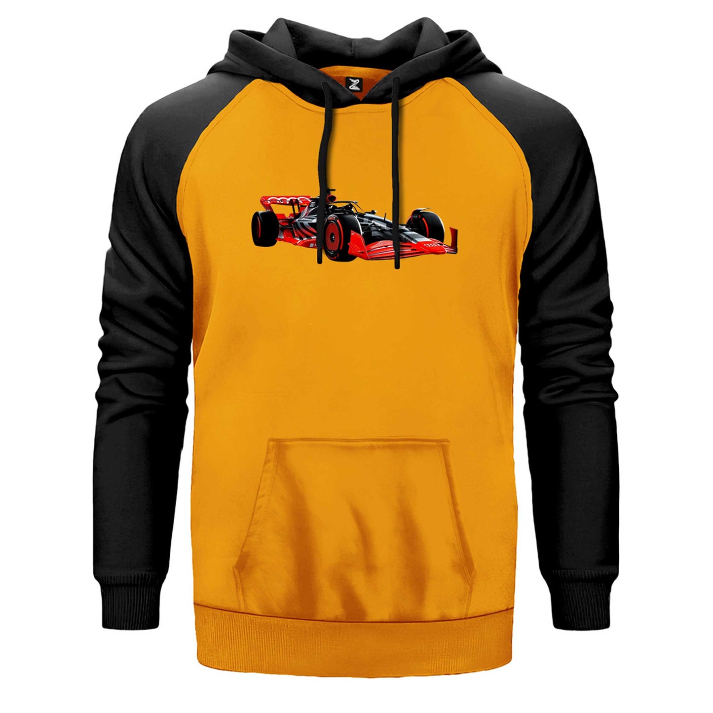 F1 Audi Car Çift Renk Reglan Kol Sweatshirt
