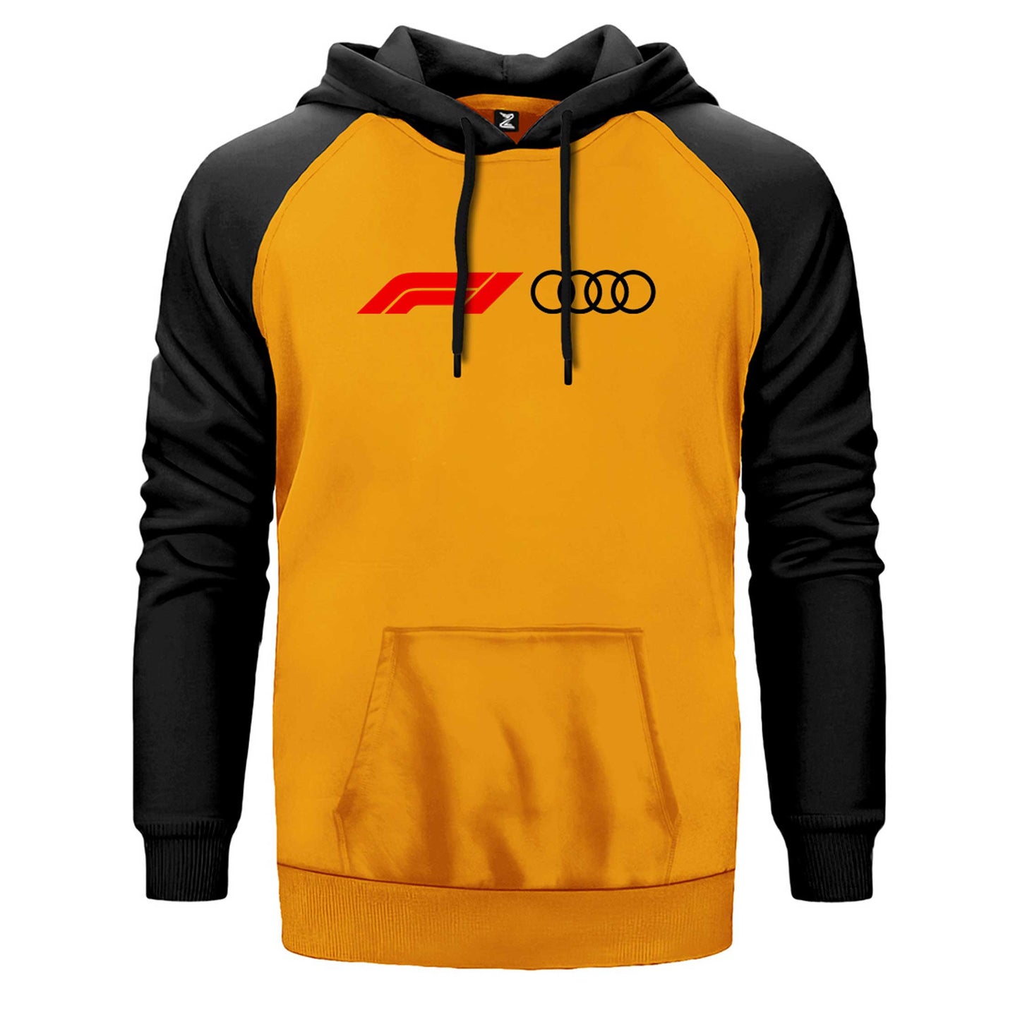 F1 Audi Logo Çift Renk Reglan Kol Sweatshirt