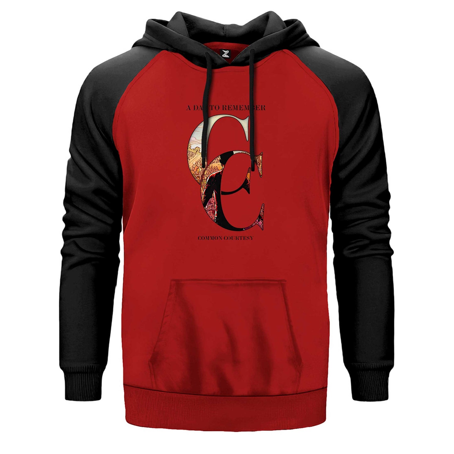 A Day Remember Common Courtesy Çift Renk Reglan Kol Sweatshirt