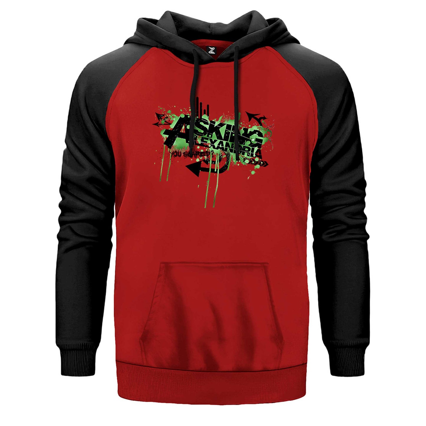 Asking Alexandria You Scared Çift Renk Reglan Kol Sweatshirt