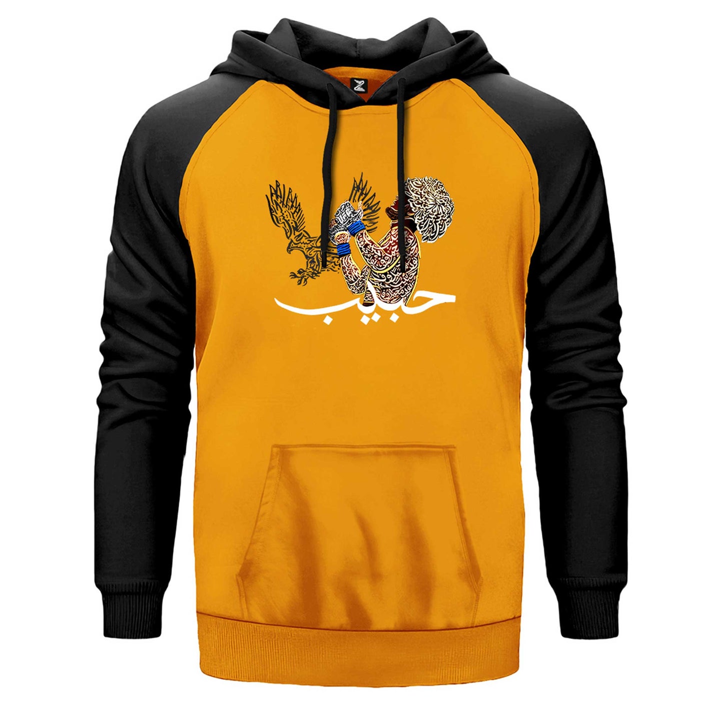 Khabib Kartal Graphic Çift Renk Reglan Kol Sweatshirt