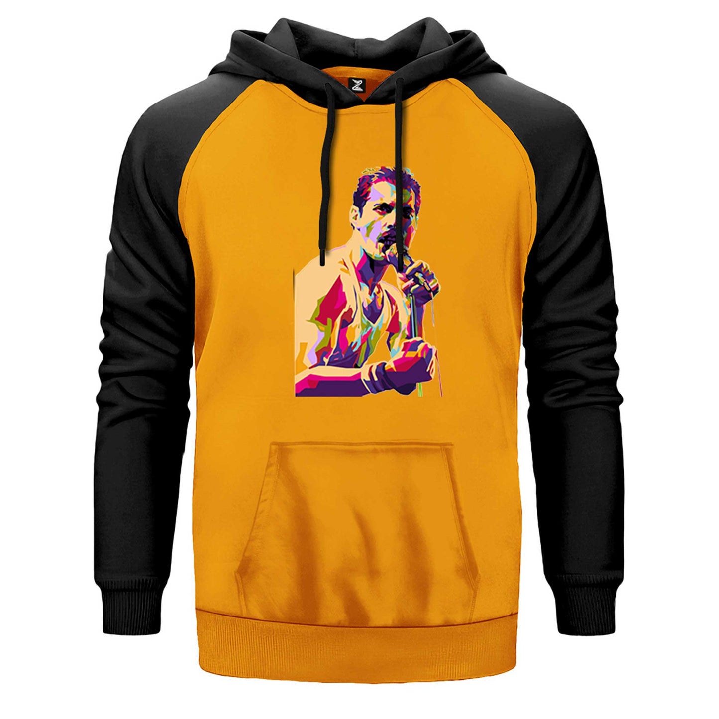 Queen Freddie Mercury Portre Çift Renk Reglan Kol Sweatshirt