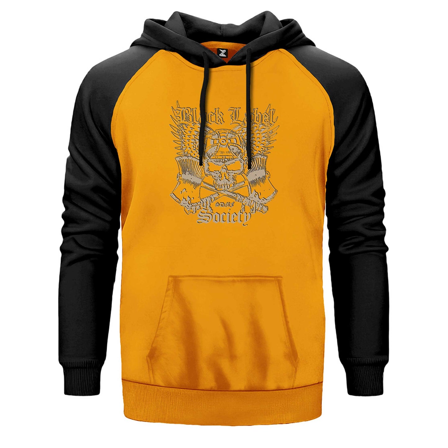 Black Label Society Skull Classic Çift Renk Reglan Kol Sweatshirt