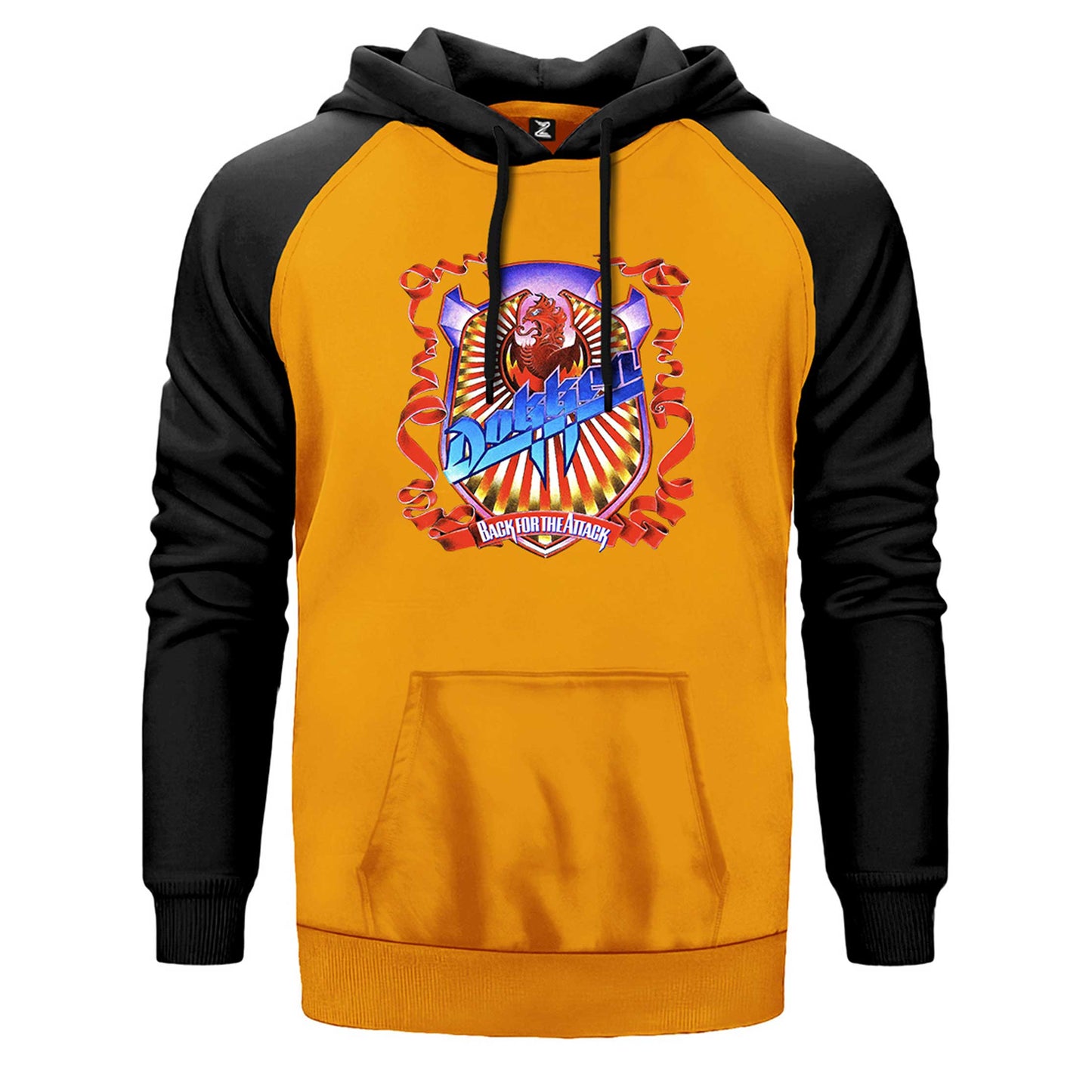 Dokken Back for the Attack Çift Renk Reglan Kol Sweatshirt
