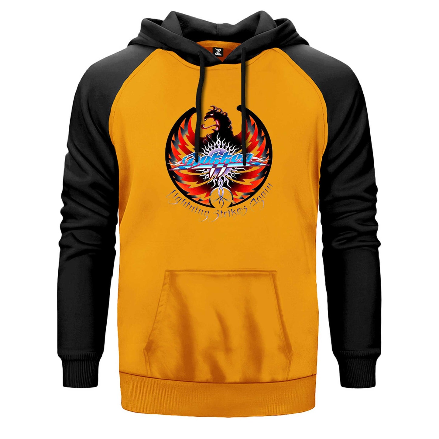 Dokken Lightning Strikes Again Çift Renk Reglan Kol Sweatshirt