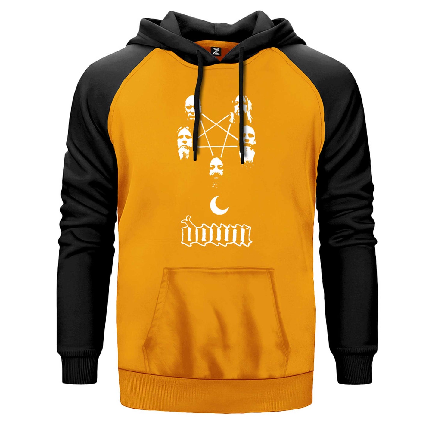 Down Grup Çift Renk Reglan Kol Sweatshirt