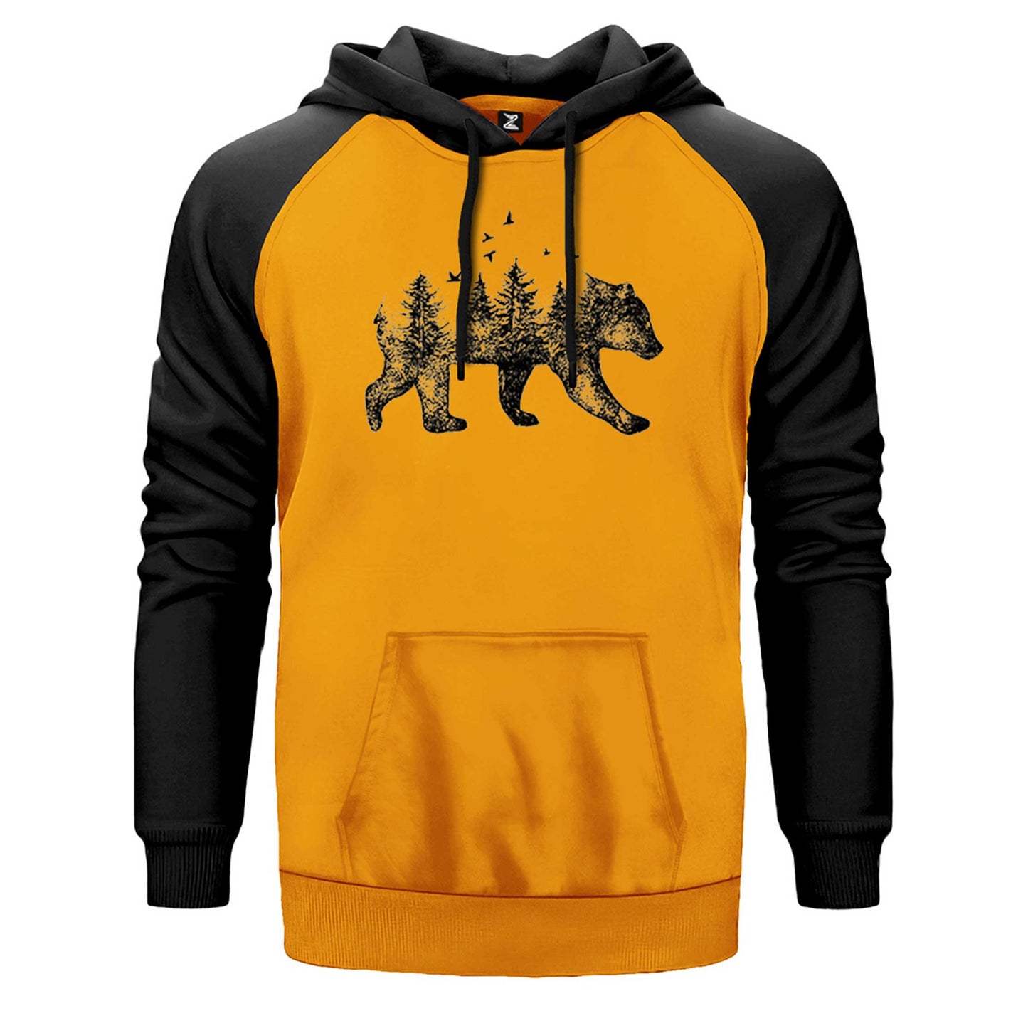 Bear Forest Çift Renk Reglan Kol Sweatshirt