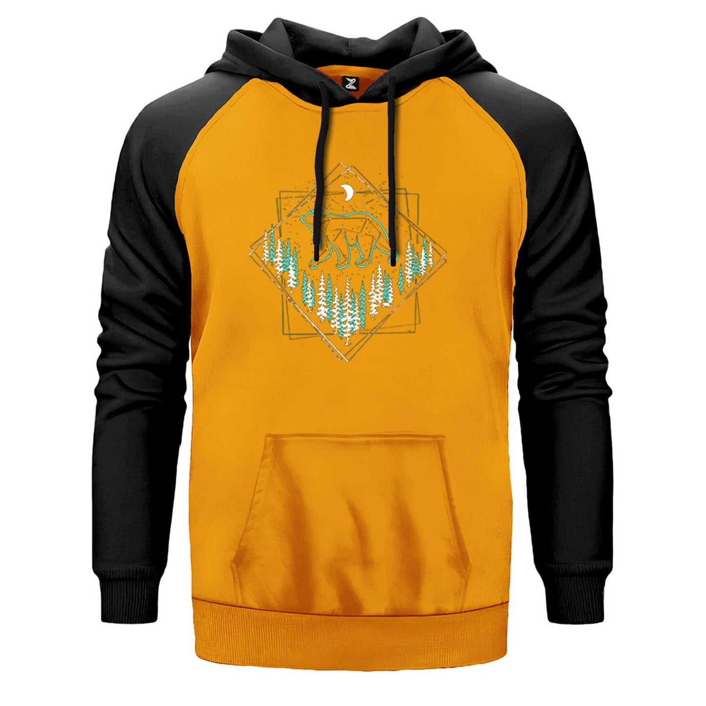 Bear Takım Yıldızı Çift Renk Reglan Kol Sweatshirt