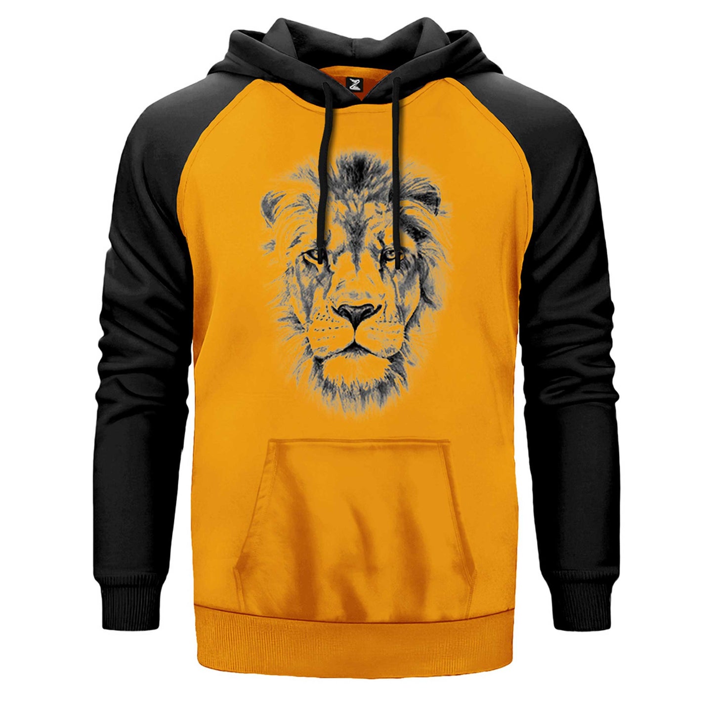 Lion Face Çift Renk Reglan Kol Sweatshirt