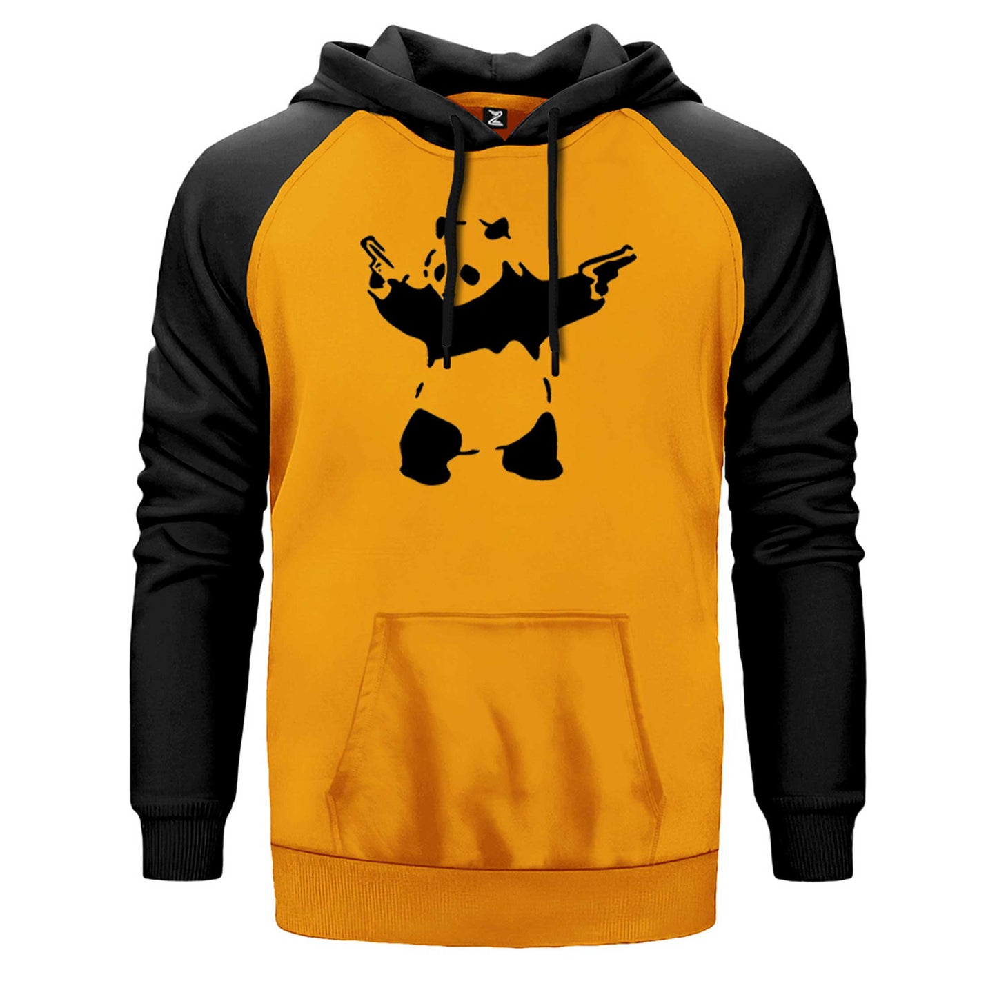 Panda Guns Çift Renk Reglan Kol Sweatshirt