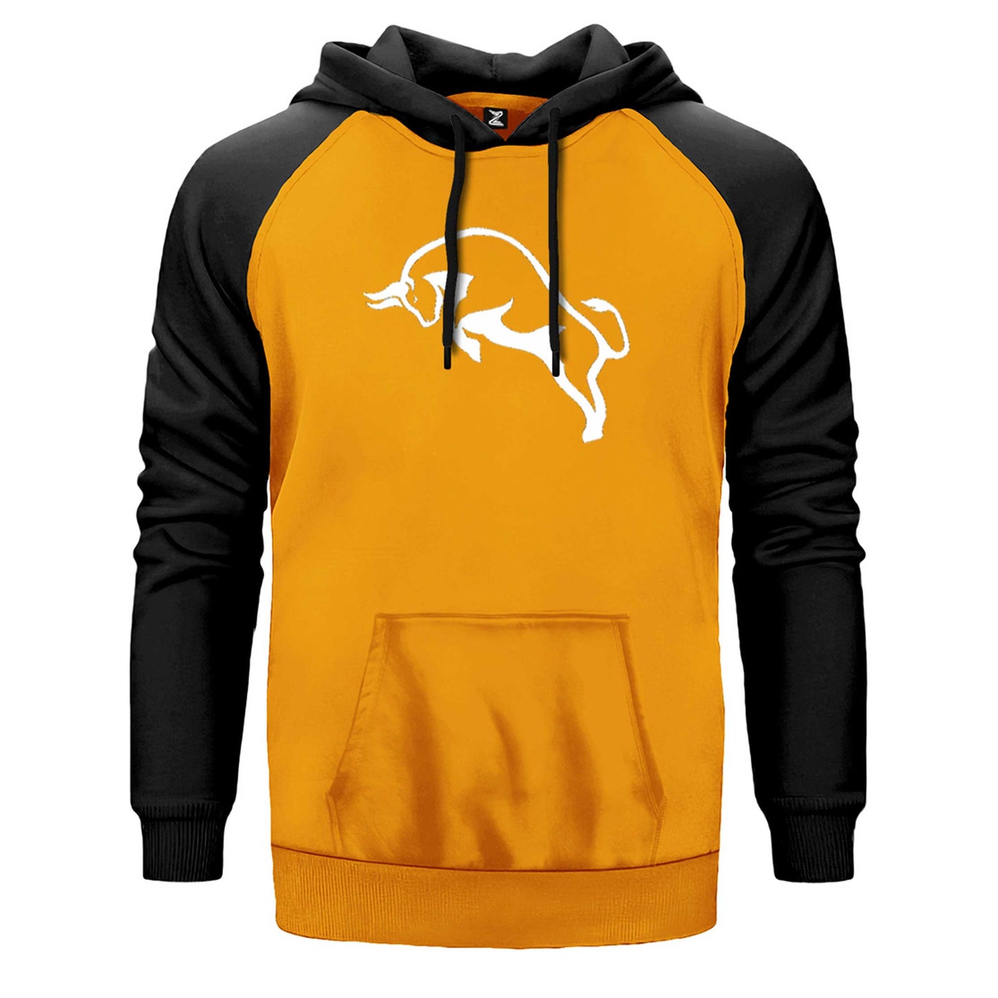 Boğa Siluet Çift Renk Reglan Kol Sweatshirt