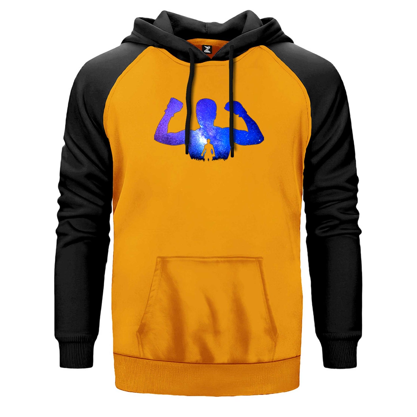 Muhammed Ali Galaksi Çift Renk Reglan Kol Sweatshirt