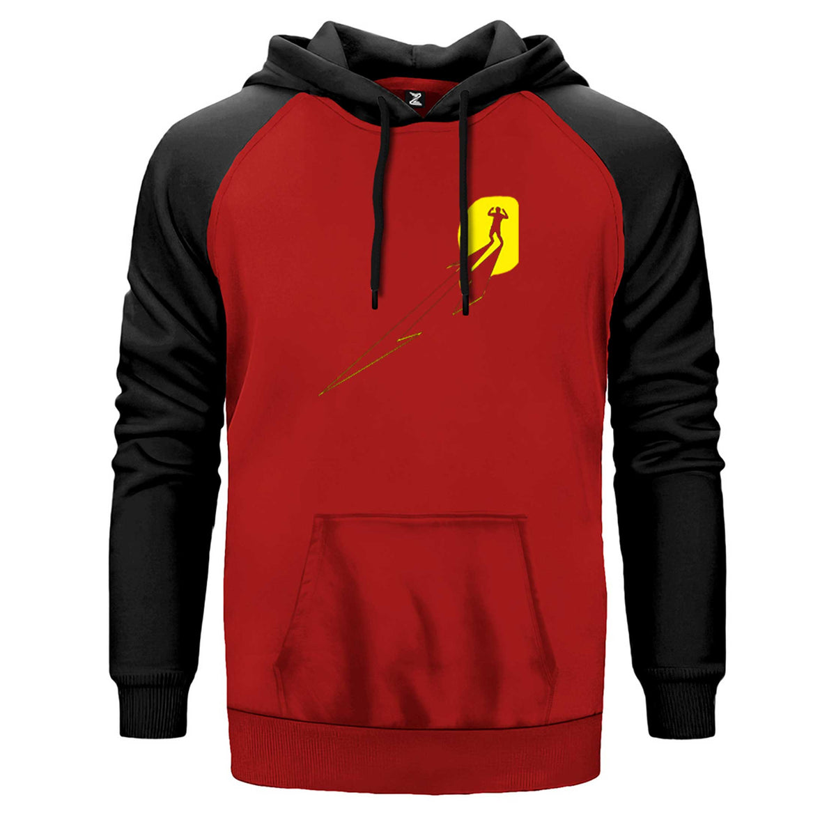 Metallica Lux Æterna Man çift renk reglan kol kapşonlu sweatshirt - kırmızı