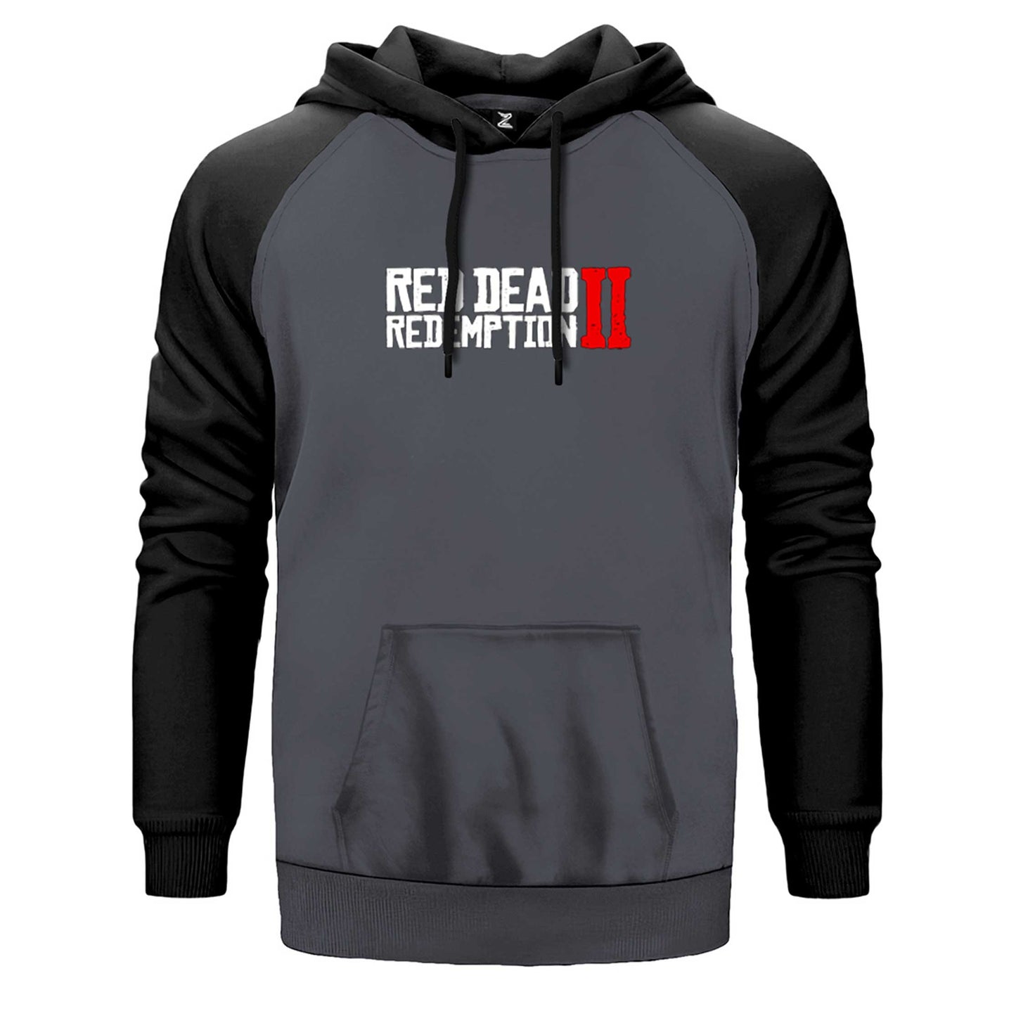 İndirimli Red Dead Redemption 2 Text Gri Renk Reglan Kol Sweatshirt