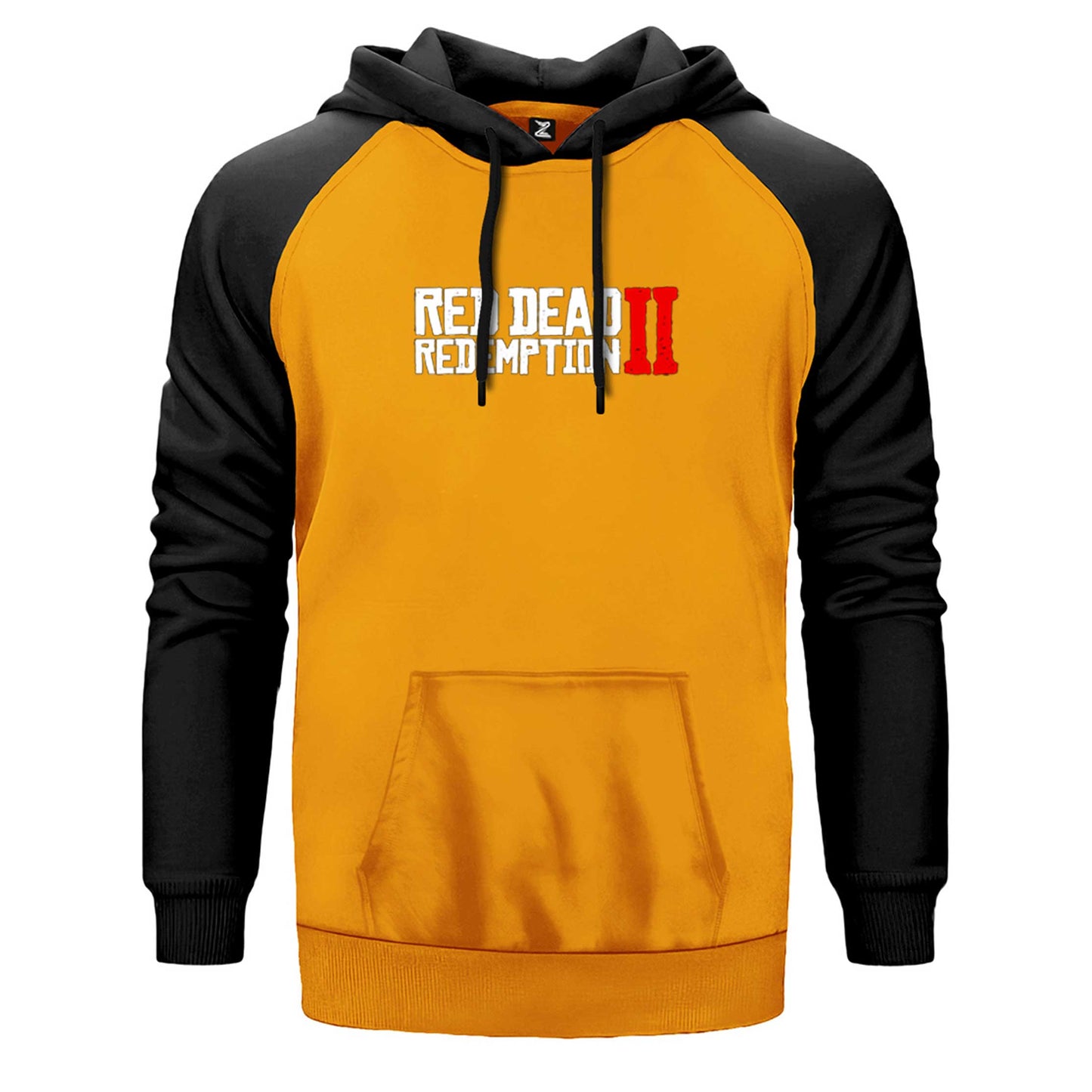 Red Dead Redemption 2 Text Çift Renk Reglan Kol Sweatshirt