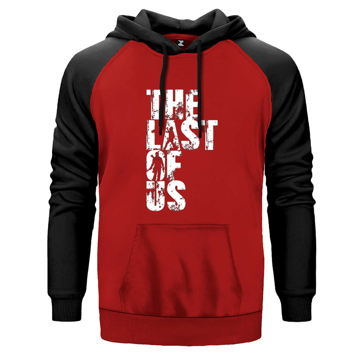 The Last Of Us Favorite çift renk reglan kol kapşonlu sweatshirt - kırmızı