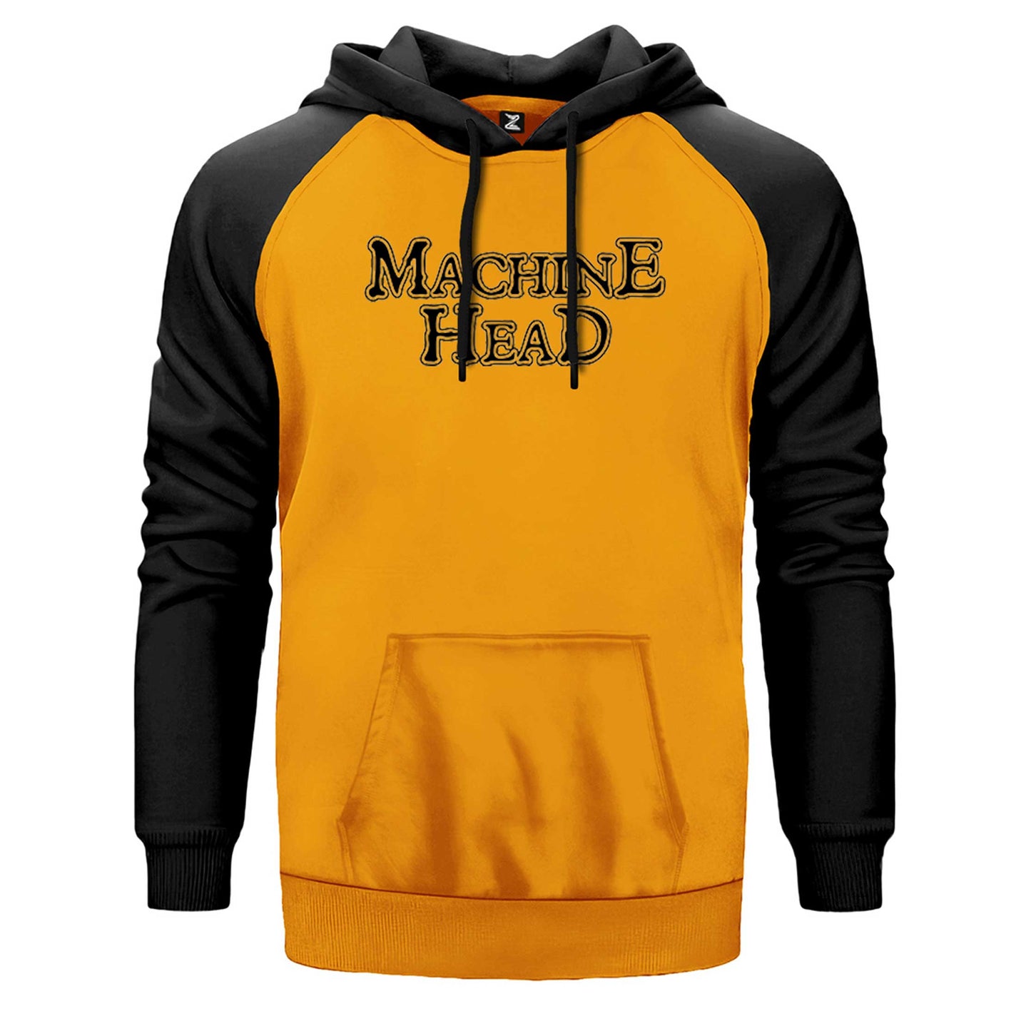 Machine Head Text Çift Renk Reglan Kol Sweatshirt