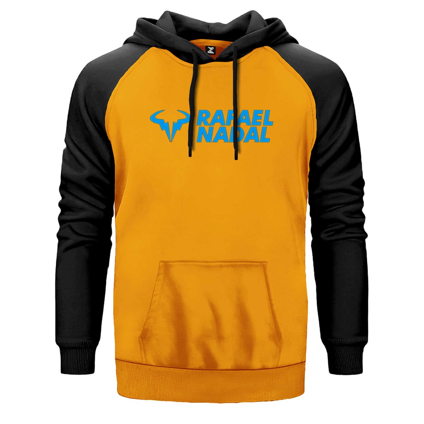 Rafael Nadal Blue Logo Text Çift Renk Reglan Kol Sweatshirt