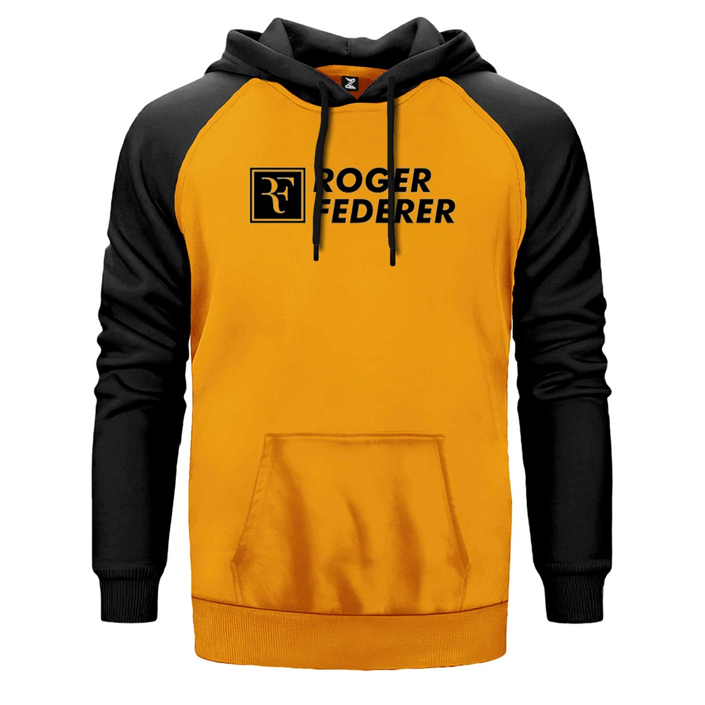Roger Federer Text Çift Renk Reglan Kol Sweatshirt