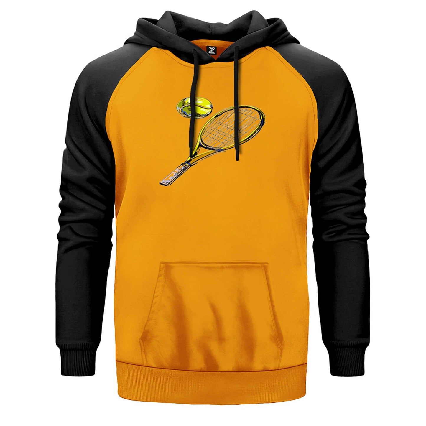 Tennis Rackets Classic Çift Renk Reglan Kol Sweatshirt