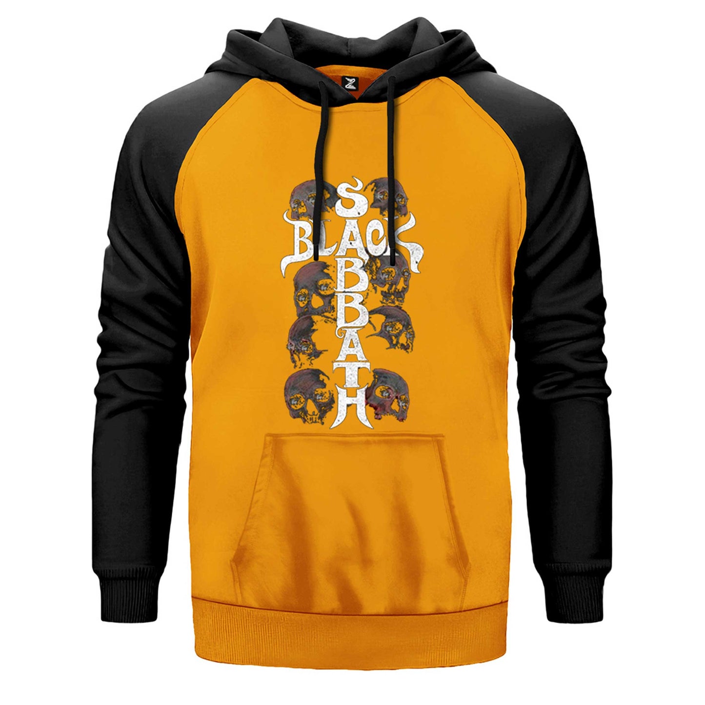 Black Sabbath Skull Çift Renk Reglan Kol Sweatshirt