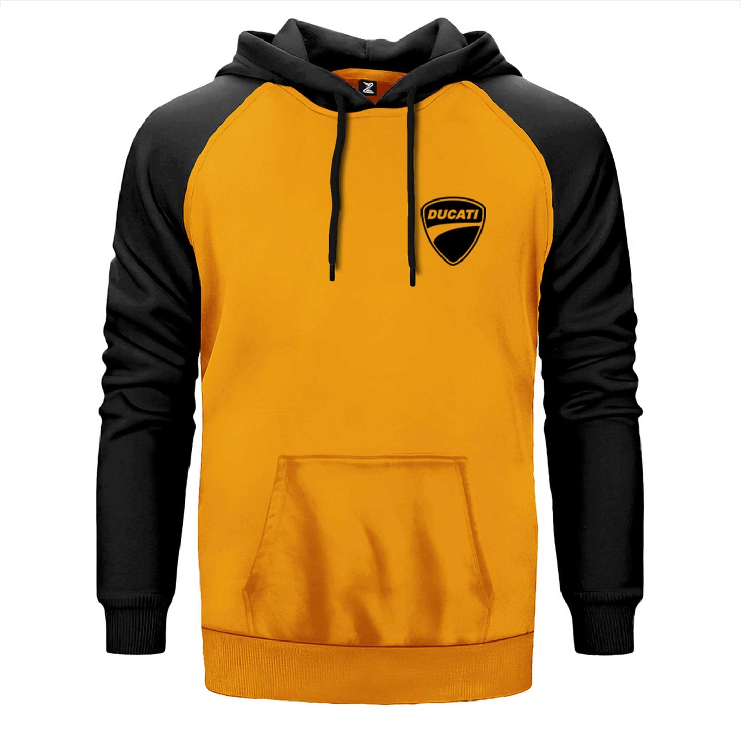 Ducati Scrambler Logo Çift Renk Reglan Kol Sweatshirt