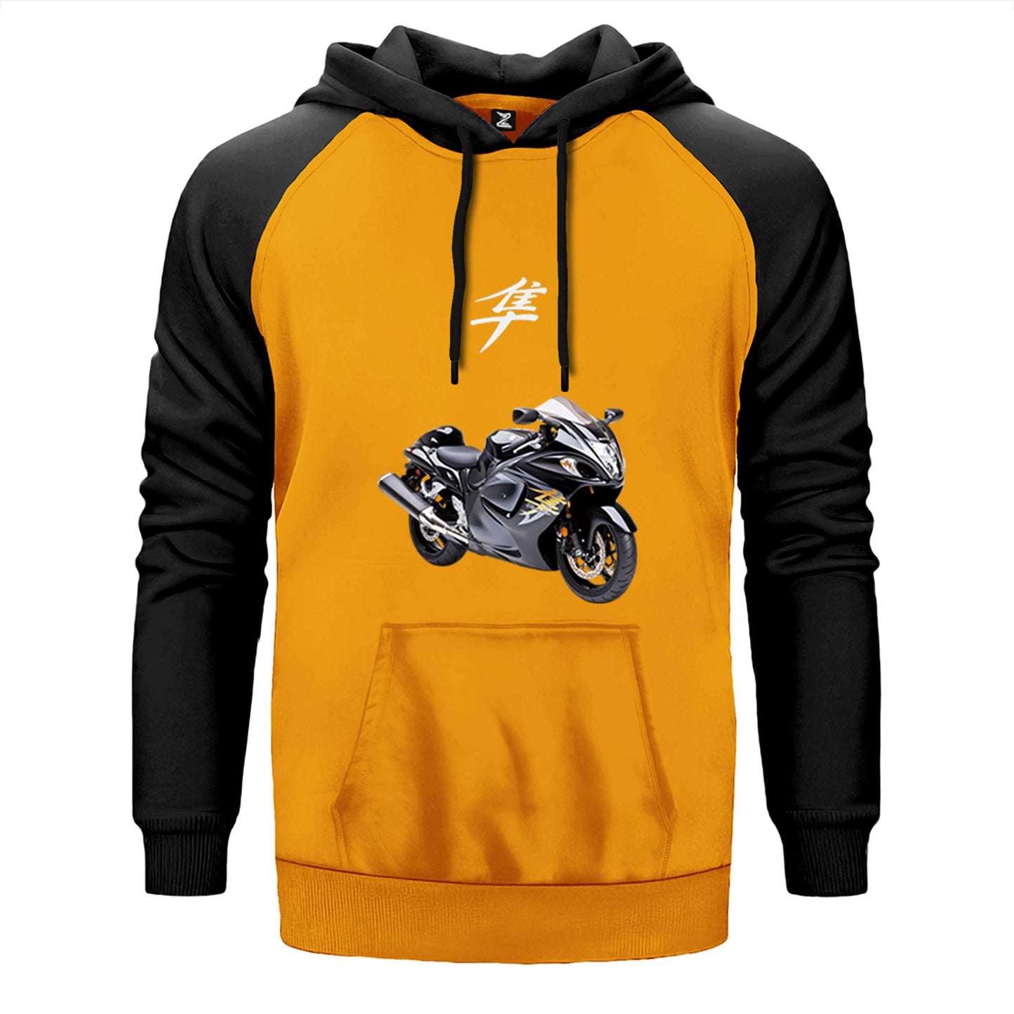 Suzuki Hayabusa StompSarıp Çift Renk Reglan Kol Sweatshirt