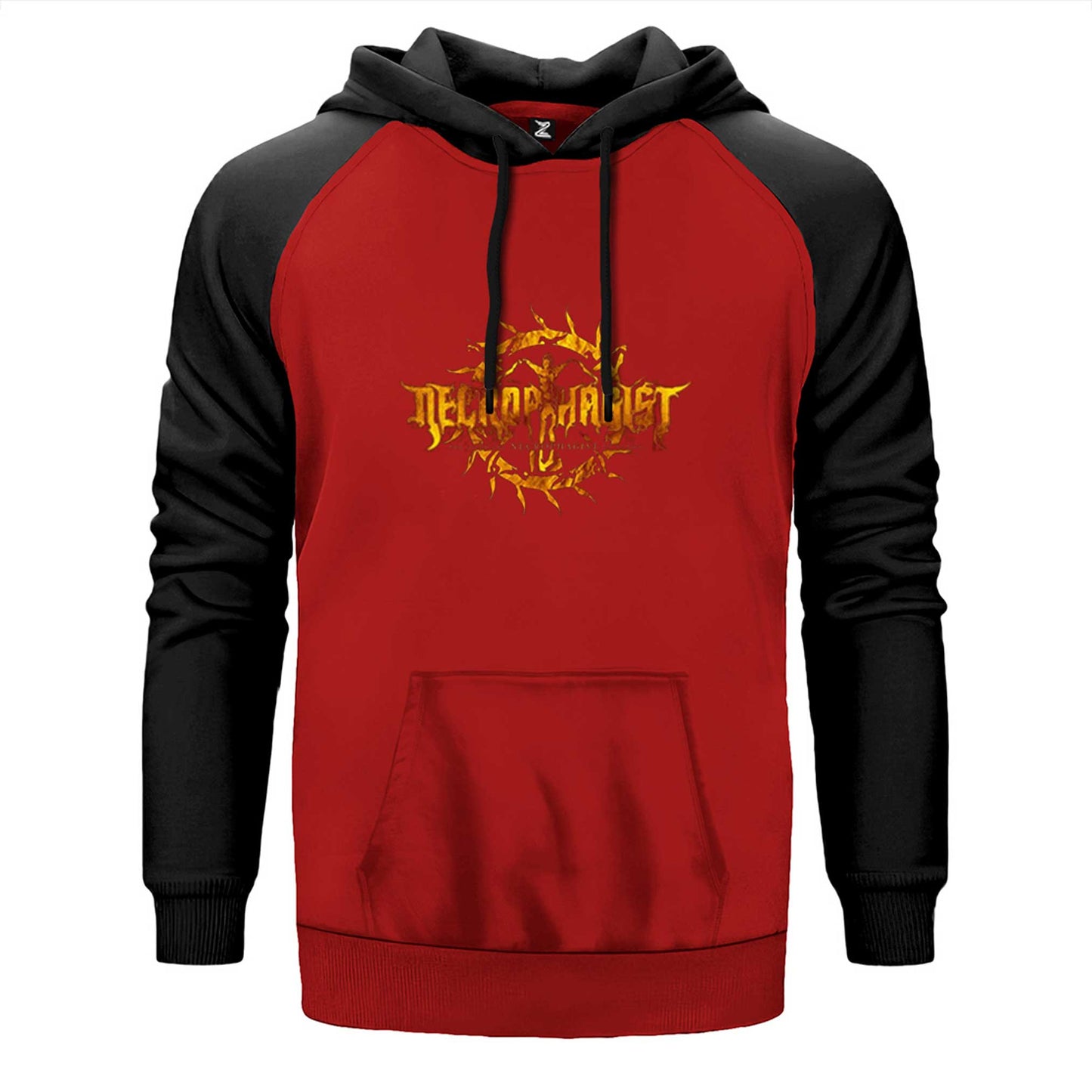 Necrophagist Logo Çift Renk Reglan Kol Sweatshirt