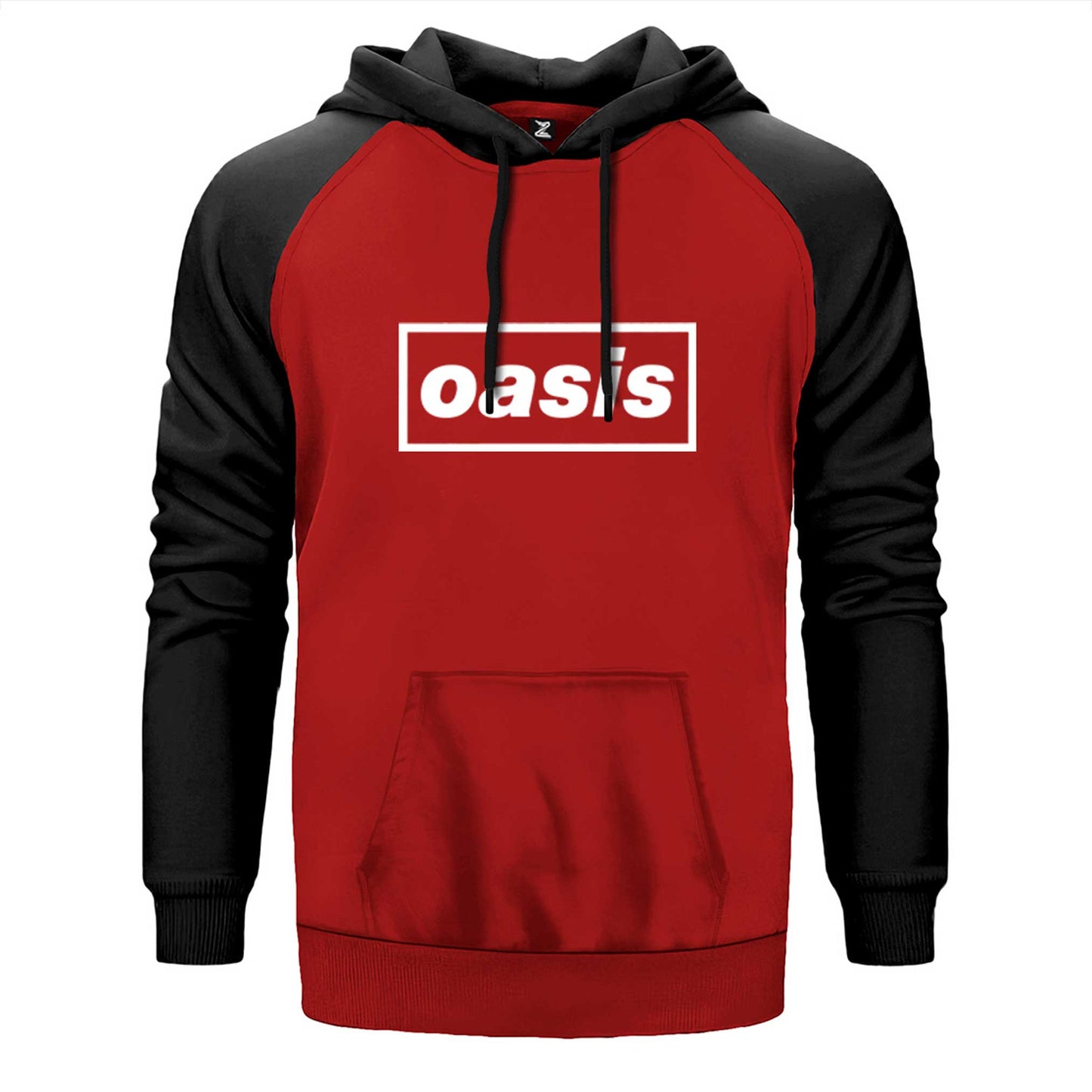 Oasis Text Çift Renk Reglan Kol Sweatshirt