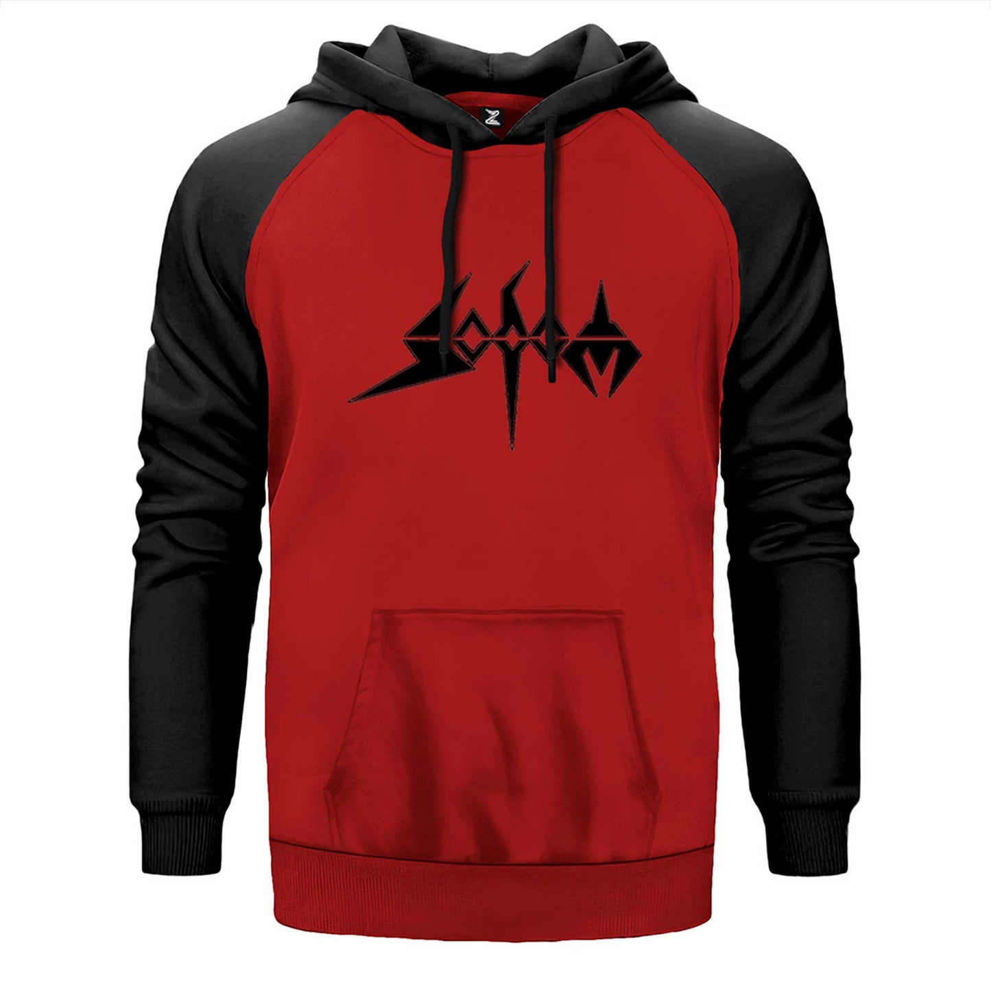 Sodom Text Çift Renk Reglan Kol Sweatshirt