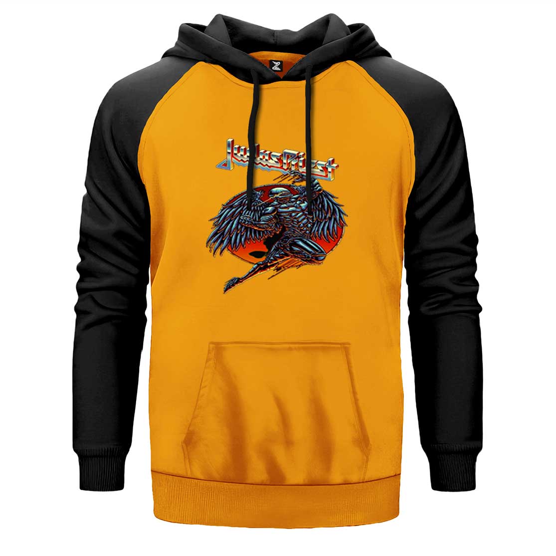 Judas Priest Angel Çift Renk Reglan Kol Sweatshirt
