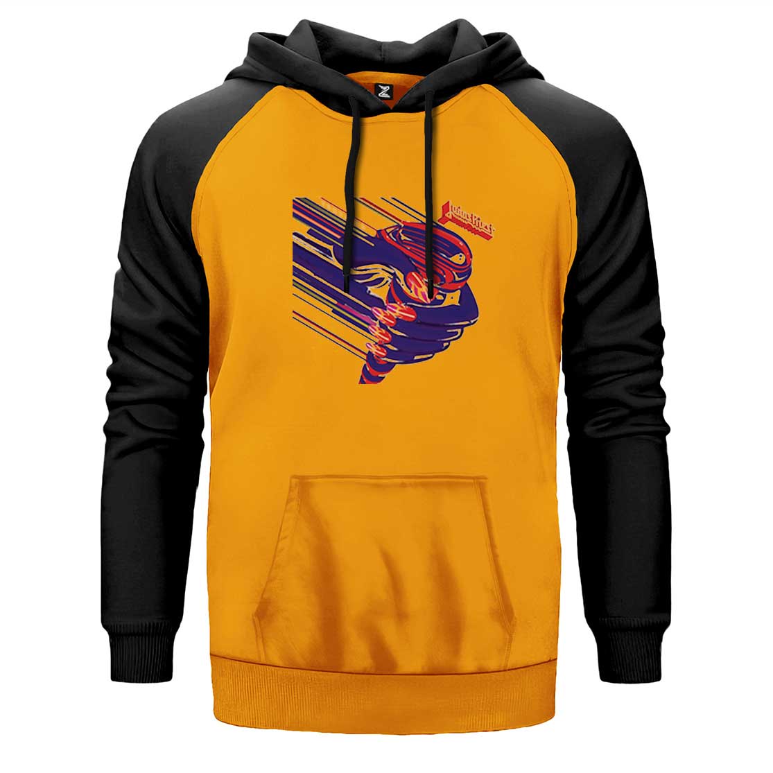 Judas Priest Turbo Çift Renk Reglan Kol Sweatshirt