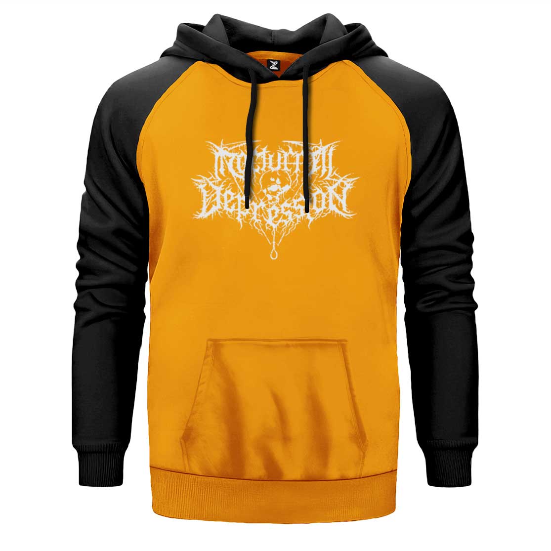 Nocturnal Depression Logo Çift Renk Reglan Kol Sweatshirt
