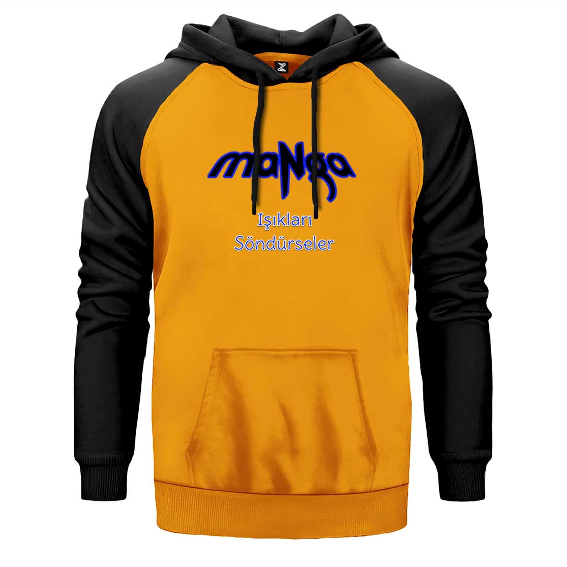 MaNga Işıkları Söndürseler Çift Renk Reglan Kol Sweatshirt