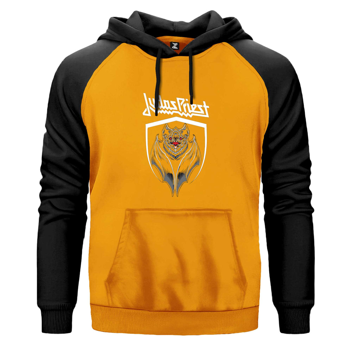 Judas Priest Bat Çift Renk Reglan Kol Sweatshirt Kapşonlu