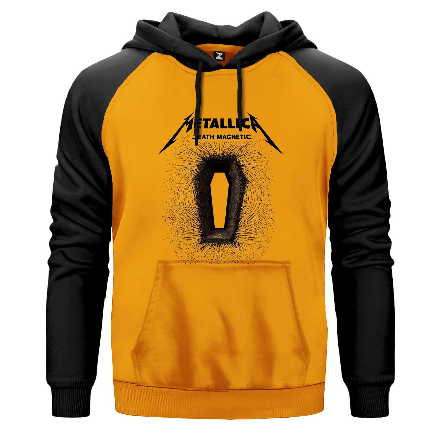 Metallica Death Magnetic Albums Çift Renk Reglan Kol Sweatshirt Kapşonlu