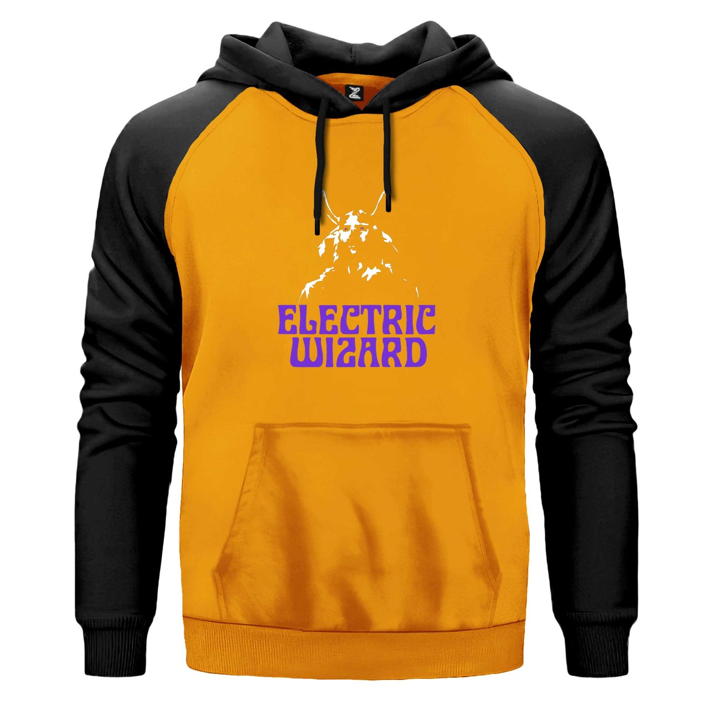 Electrıc Wizard Çift Renk Reglan Kol Sweatshirt Kapşonlu
