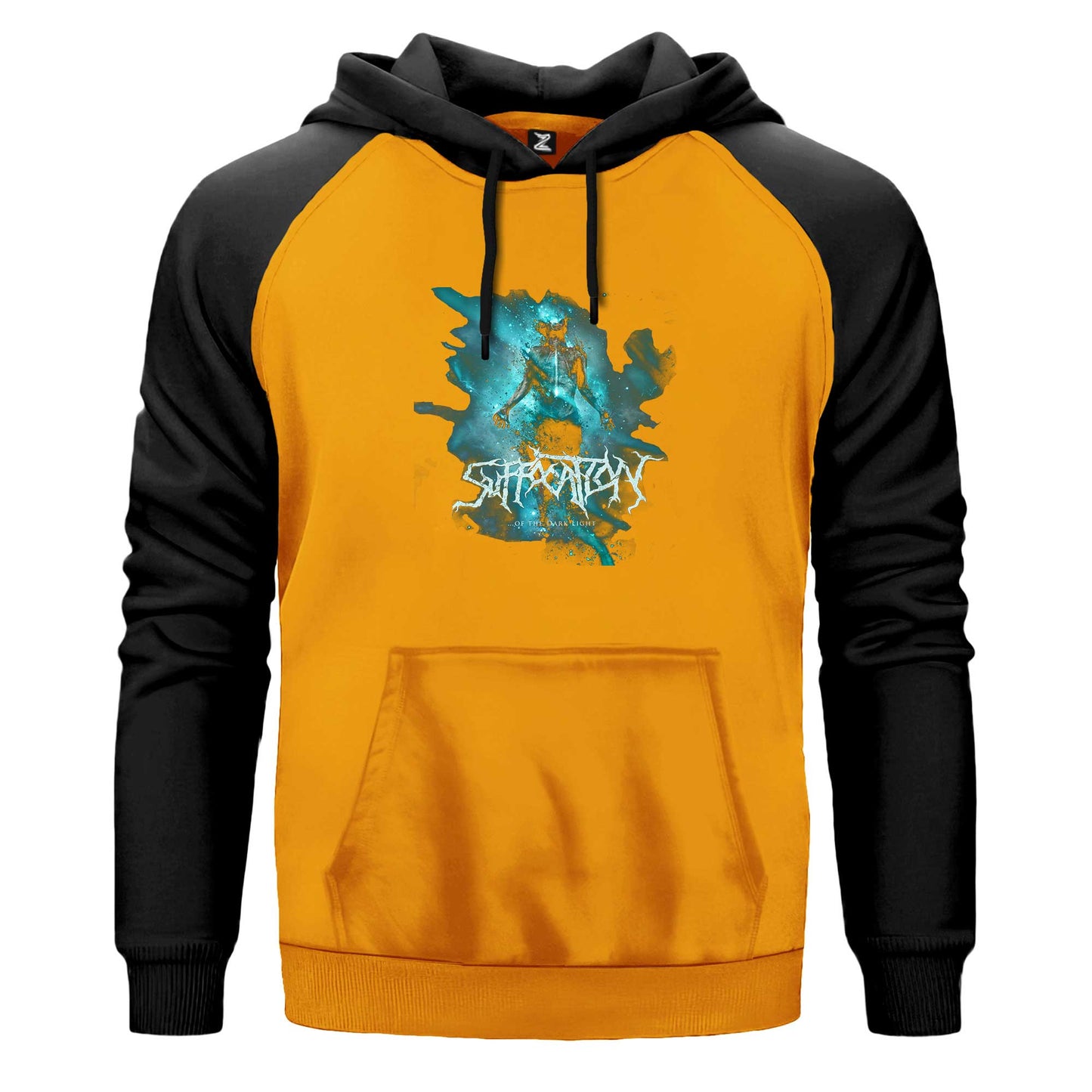 Suffacation Of The Dark Light Çift Renk Reglan Kol Sweatshirt Kapşonlu