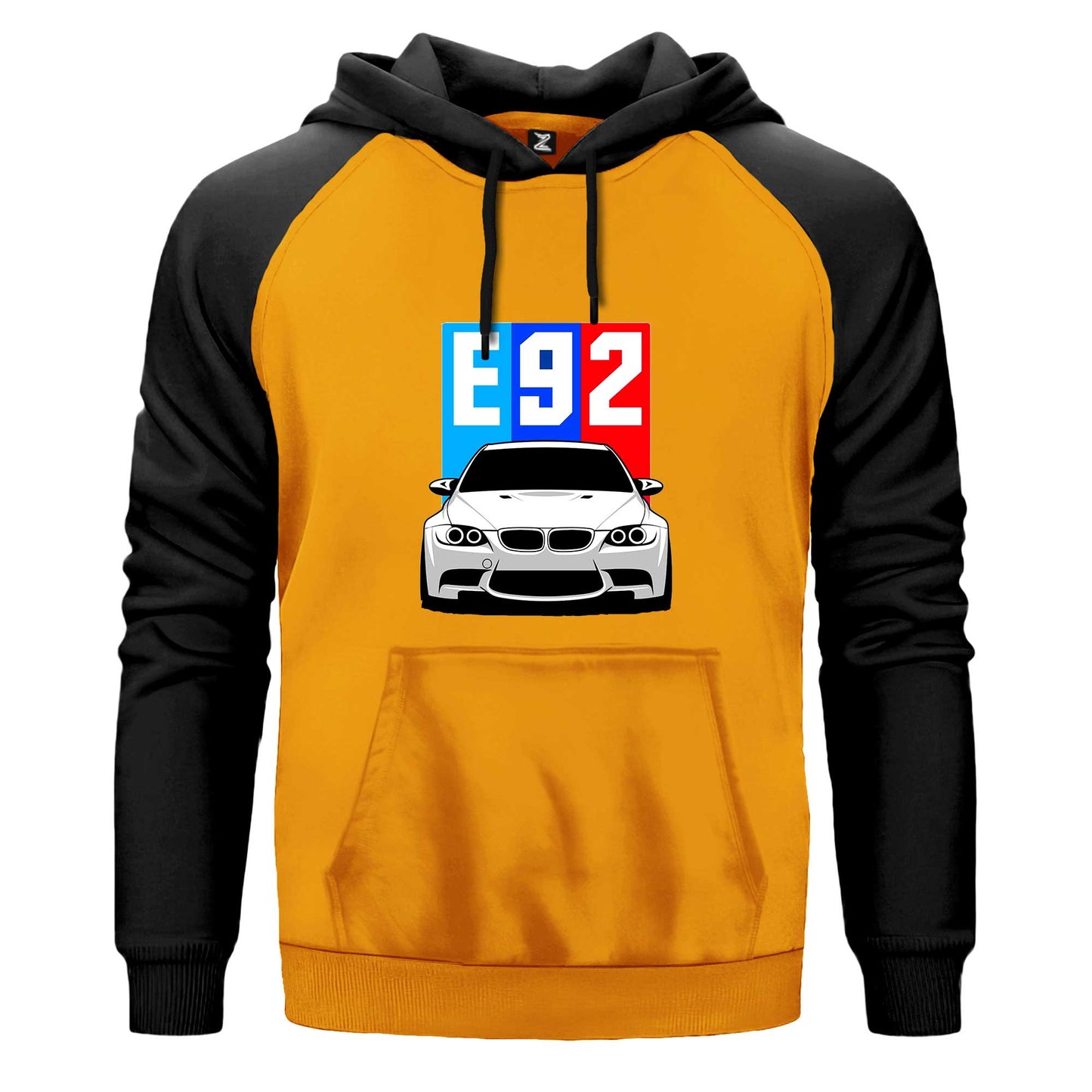 BMW E92 Çift Renk Reglan Kol Sweatshirt Kapşonlu