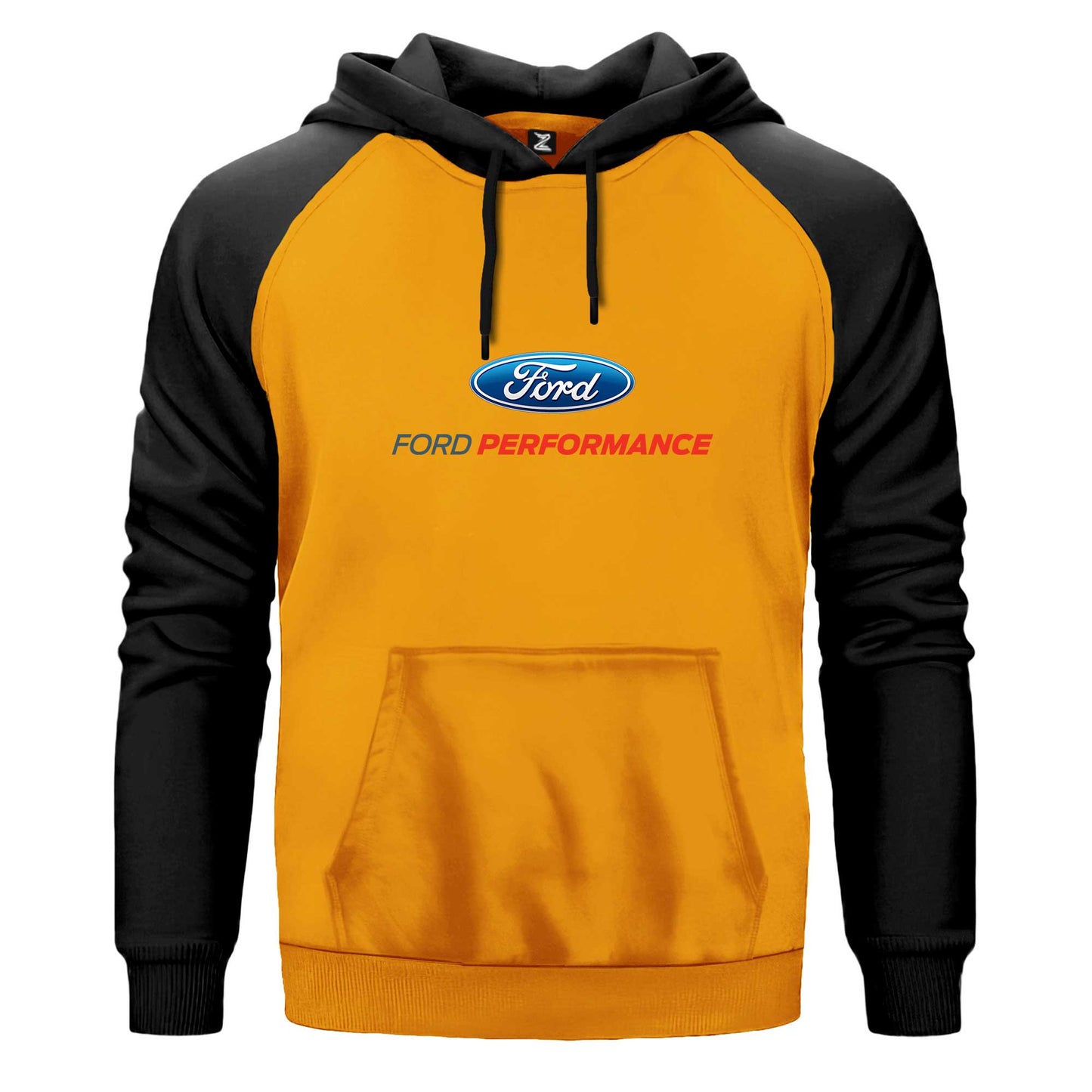Ford Performance Çift Renk Reglan Kol Sweatshirt Kapşonlu