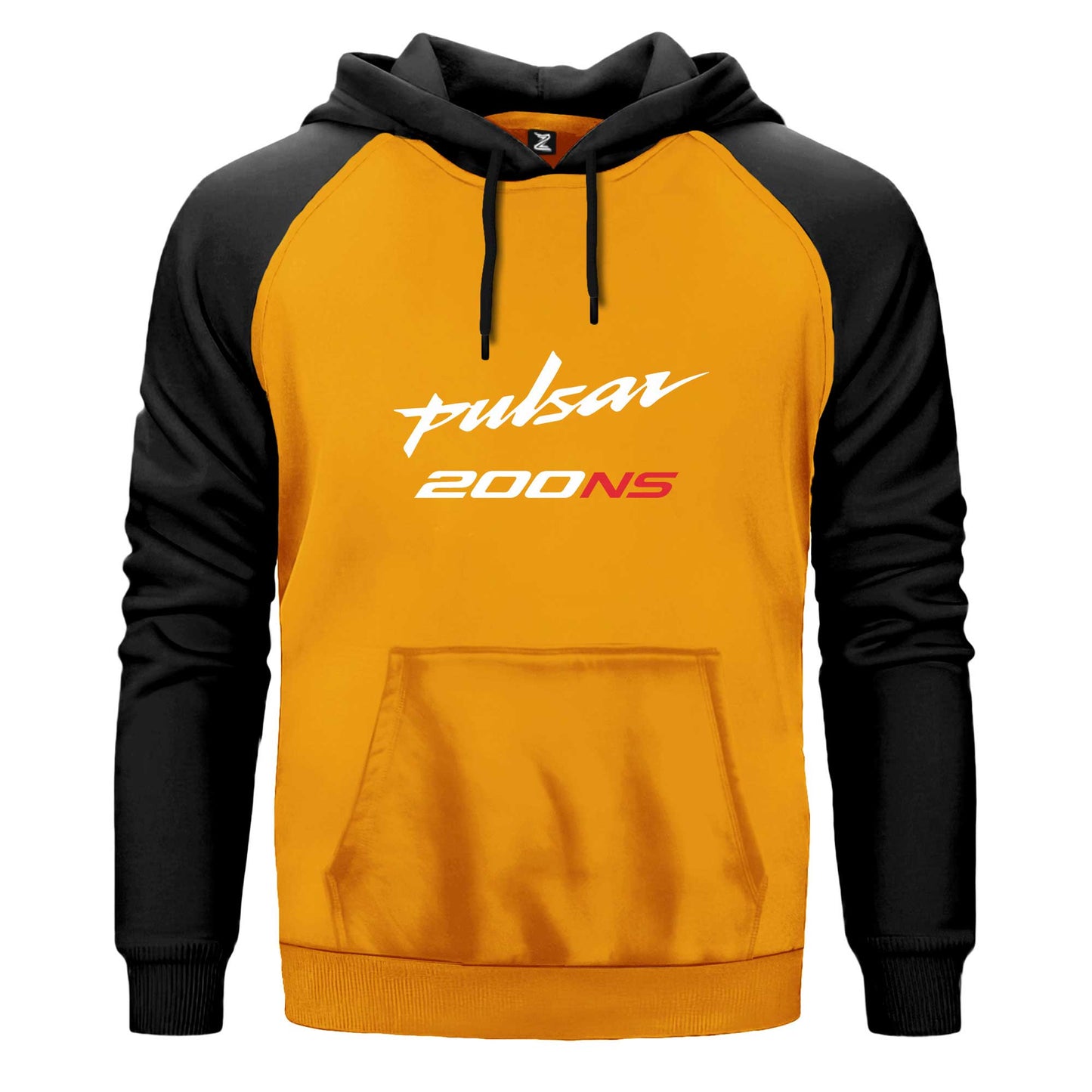 Pulsar NS200 Text Çift Renk Reglan Kol Sweatshirt Kapşonlu
