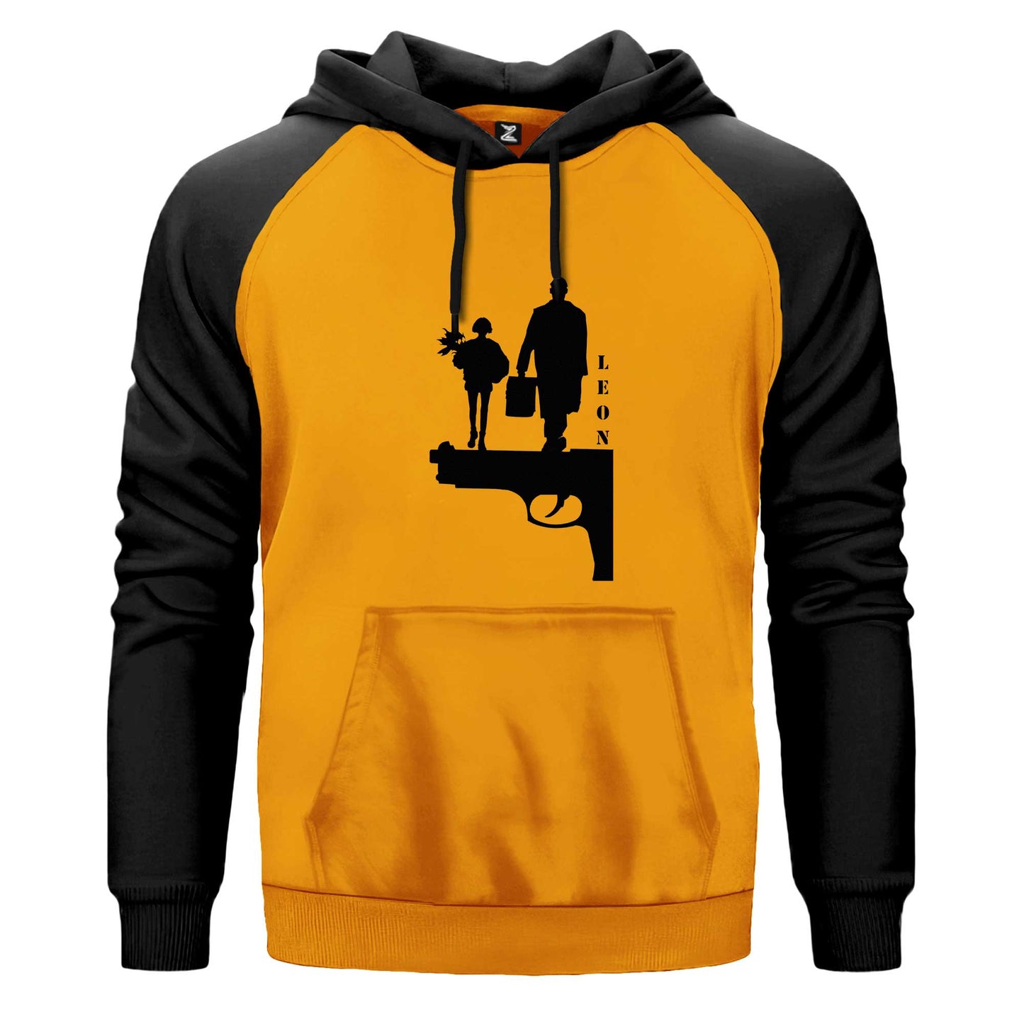 Leon Gun Silüet Renkli Reglan Kol Sweatshirt Kapşonlu